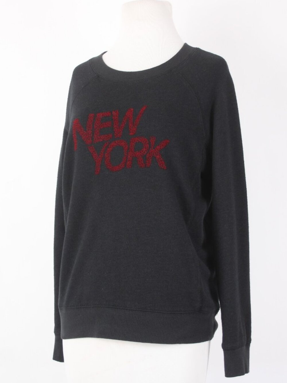 David Lerner Sweater Sz S S Studio Sz S Black Red New York Cotton Rayon Sweater - Picture 2 of 10